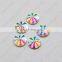 DZ-1041 crystal ab color flat back glass rhinestones for clothing