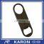 wholesale custom logo metal bottle opener part in zinc alloy