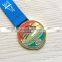 custom OEM ODM colorful marathon miraculous medal with baked enamel
