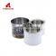 Chinese Factory Hot Sale white round empty plastic buckets various sizes tin box solvent can