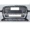 Chrome Frame Black Mesh Chrome Ring RSQ5 Style Grille Fit 2013 14 15 16 for Audi Q5