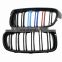 2 slat car styling front grills gloss  M color for bmw f30 f35 f38 2012 2016