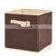 Colorful Door Fabric Gray Opening Front Toys Foldable Cloths Storage Box With Lid