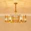 Decorative Contemporary luxury decorative Gold Metal frame Chandelier Pendant Lamp