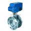 Hard metal graphite seat flange 3 three triple eccentric butterfly valve