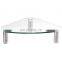 rectangle tempered glass with beveled edge tempered glass top coffee table