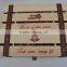 Custom logo and color pine wooden six wine packaging box,wine gift boxes