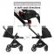 3 in 1 baby luxury leather stroller