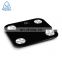 Small Tempered Glass Platform LED Blue Tooth Smart Digital Body Fat Scale