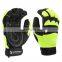 Black mechanic breathable builders construction work gloves en388