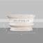 Creative Garden Outdoor antique shabby chic Crack White Ceramic Plant Cache planter Pot