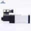 4V Series Electric 5/2 Way Single Coil New Black Body Solenoid Pneumatic Air Control DC12V 24V Automatic Air Valves