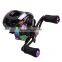 Aurora 11+1BB 7.2:1 Gear Ratio 8 kg Drag LightWeight Design Aurora Color Metal Baitcasting Fishing Reel