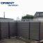 DIY home wpc fence aluminium post composite wood waterproof UV resistant outdoor garden wood fencing panels