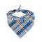 Hot sale personalized soft cheap fashion double layer printed 100% cotton pet cooling bandana