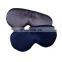 Silk Navy Blue Eyemask Weighted Sill Slik Eye Masks With Pouch