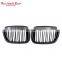 Matt black grill for BMW X3 X4 double slat line bumper grill radiator high quality grill for BMW G01 G02 2018-2020