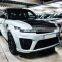 For RANGE ROVER SPORT L494 upgrade to SVR style PP material body kit include front and rear bumper fender headlight taillight