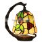 tiffany table lamp stained glass green grape night light LED decoration light