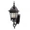 outdoor Wall Lamp Luxury style outdoor garden brass metal main gate wall light with glass