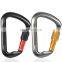 JRSGS Muti-function 30KN Snap Hook Aluminum Screw Gate Locking Carabiner Climbing for Outdoor Climbing Activity S7112B