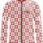 Red and White Custom Sublimation Jacket with Black Zipper Design for You