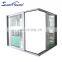 Australia AS2074 standard triple panel Aluminium Corner lift and slide doors for office