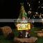 Outdoor Garden Dwarf Statue resin Dwarf Statue Carrying Magic Ball Solar Led Light Welcome Sign Gnome Yard Lawn Large Figurine