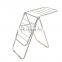 Balcony thickening floor hanger dormitory storage lengthened stainless steel folding clothes hanger