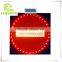 Direct manufacture 600 * 600mm solar traffic warning sign board
