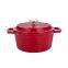 Facoty Supplier New Design Enamel Cast Iron Cookware Thermal Casserole Dish Pot Dutch Oven Enamel Cast Iron Stock Pot