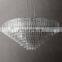 Custom Luxury Industrial Style Round l Golden Metal Brass Chandelier Villa Hall Hotel Lobby Rotating Staircase Lighting