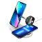 Multifunction 4 in 1 fast wireless charging station bedroom table lamp station eye protection lamp wireless charger station