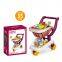 Supermarket Play Set with Plastic Shopping Trolley Cart