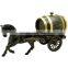 Oak Material Wood Type Craft Barrel Stands, Horse type Wooden Wine Barrels, Empty Whiskey Barrel