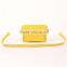 Accept OEM service. Facotry price for genuine leather yellow handbag crossbody bag