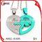 Mothers Day Wholesale Gifts Crystal Heart Silver Pendant For Friends