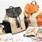 Fashion leisure college school backpack canvas for girls