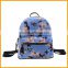 Floral Butterfly Printed Women School PU Leather Backpack                        
                                                Quality Choice