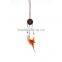 Handmade Wholesale Unique Oxhead Design Leather Wooden Beads Feather Indian Dream Catcher Necklace
