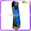 Movie guide corrugated peg hook floor display stand