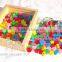 promotional discount wooden bead toy set OEM intelligent colorful DIY bead toys EZ3005