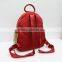 The new red embossed leather casual backpack, Wemen handbags
