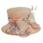 Lady Sinamay Wedding Hats with Feather Wholesale Women Church Hat