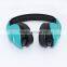Green Colour Headphone for Both Girls and Boys Summer Style Headset Bright Color FM Radio Micro-SD Card Headphone