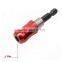 Red 1/4 Hex Shank Quick Release Electric Drill Screwdriver Bit Holder 60mm AR-03