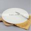Pure White Circular Hotel Plate Beefsteak Plate Ceramic Tableware HY1671501