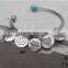 Stylish Dangle Charms Cuff Bangles