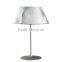 Reeded clear glass table light frosted glass table lighting