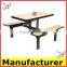 Hot sale Modern Steel and wood Dining Coffee table and Chair